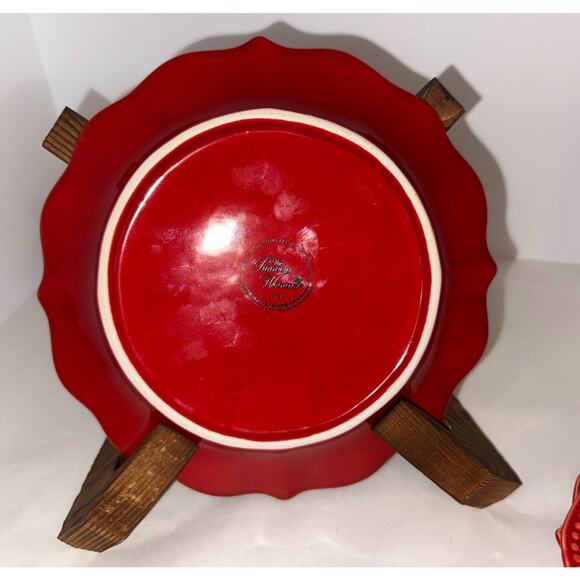 The Pioneer Woman Paige Red Salad Plates (Set of 3) - Picture 2 of 4